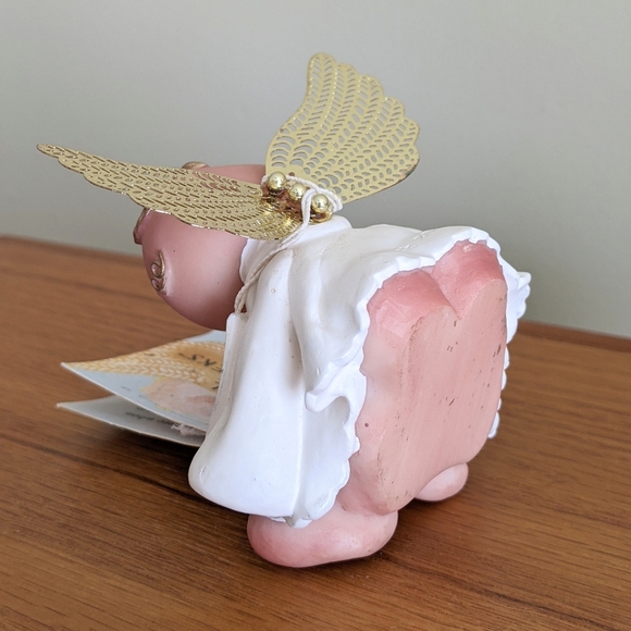 ANGEL CHEEKS "ANGEL WITH FLAG" KIRK'S KRITTERS 2001 FIGURINE - Picture 9 of 11